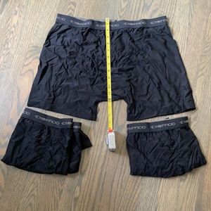 ExOfficio men’s black XL boxers, brand new, 3 pack